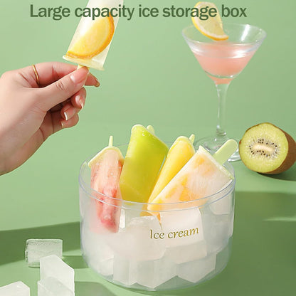 Reusable DIY 8 Pieces Ice Cream Pop Mold