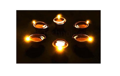LED Light Water Sensor Diyas Plastic with Ambient Lights(Pack of 6/12/18/24)