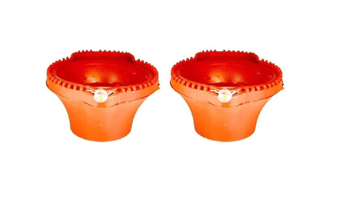 LED Light Water Sensor Diyas Plastic with Ambient Lights(Pack of 6/12/18/24)