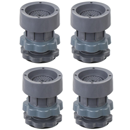 Washing Machine Vibration Pads, Floor Trays, Refrigerator Stand (4 Pieces Set)