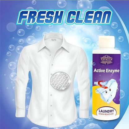 Laundry Stain Remover Active Enzyme Liquid Instant Spot Cleaning 100ml (Buy 1 Get 1 Free)