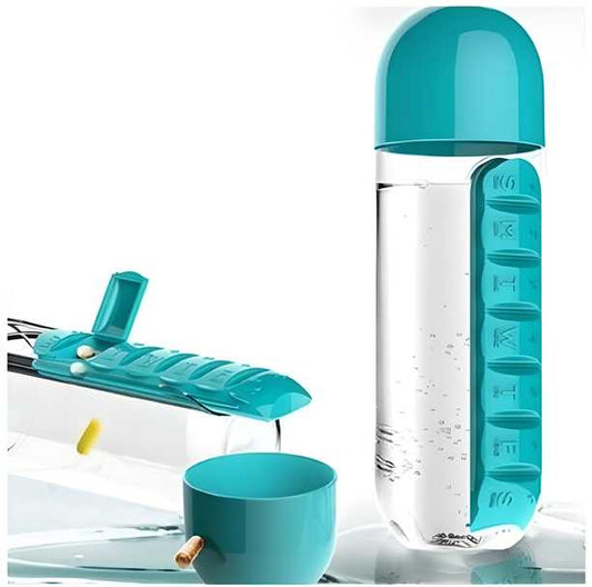 Pills Storage Water Bottle