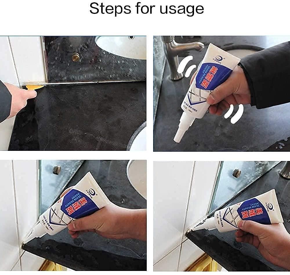 Tile Grout Sealant Adhesive Tube- 180ML(Pack of 4, 2 and 1 available)