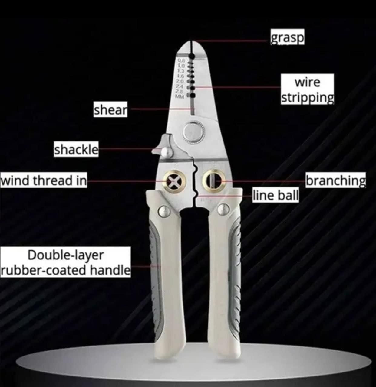Multi-functional wire stripper & Cutter(Pack of 1)