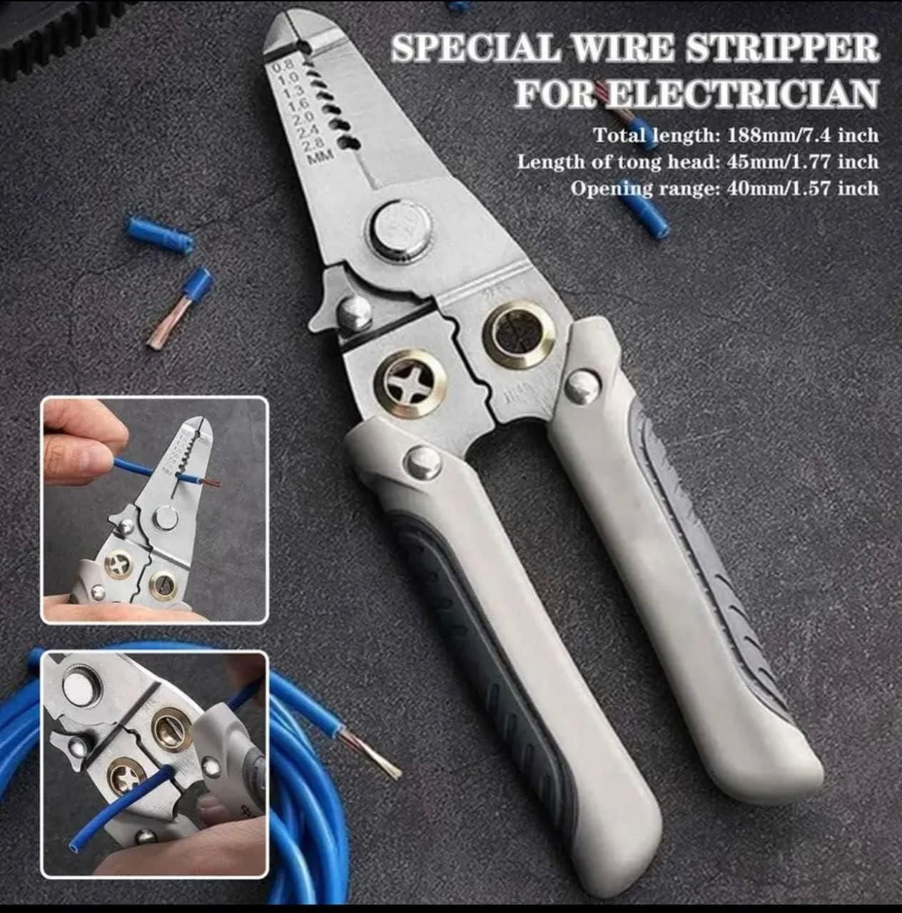 Multi-functional wire stripper & Cutter(Pack of 1)