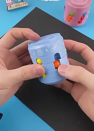 Can Cube Toy Magic Bean Rotating Sliding Puzzle Game